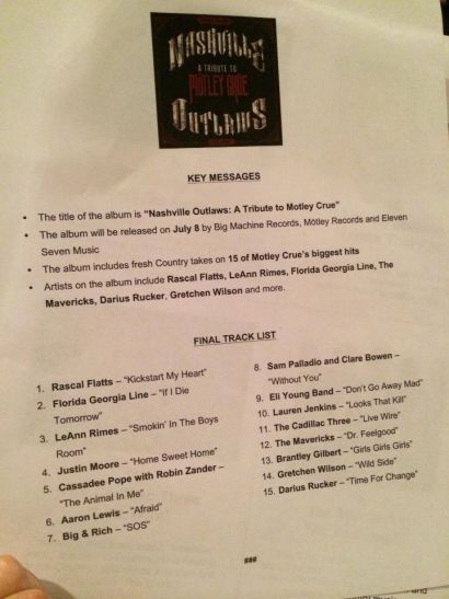 Nashville Outlaws A Tribute To Motley Crue