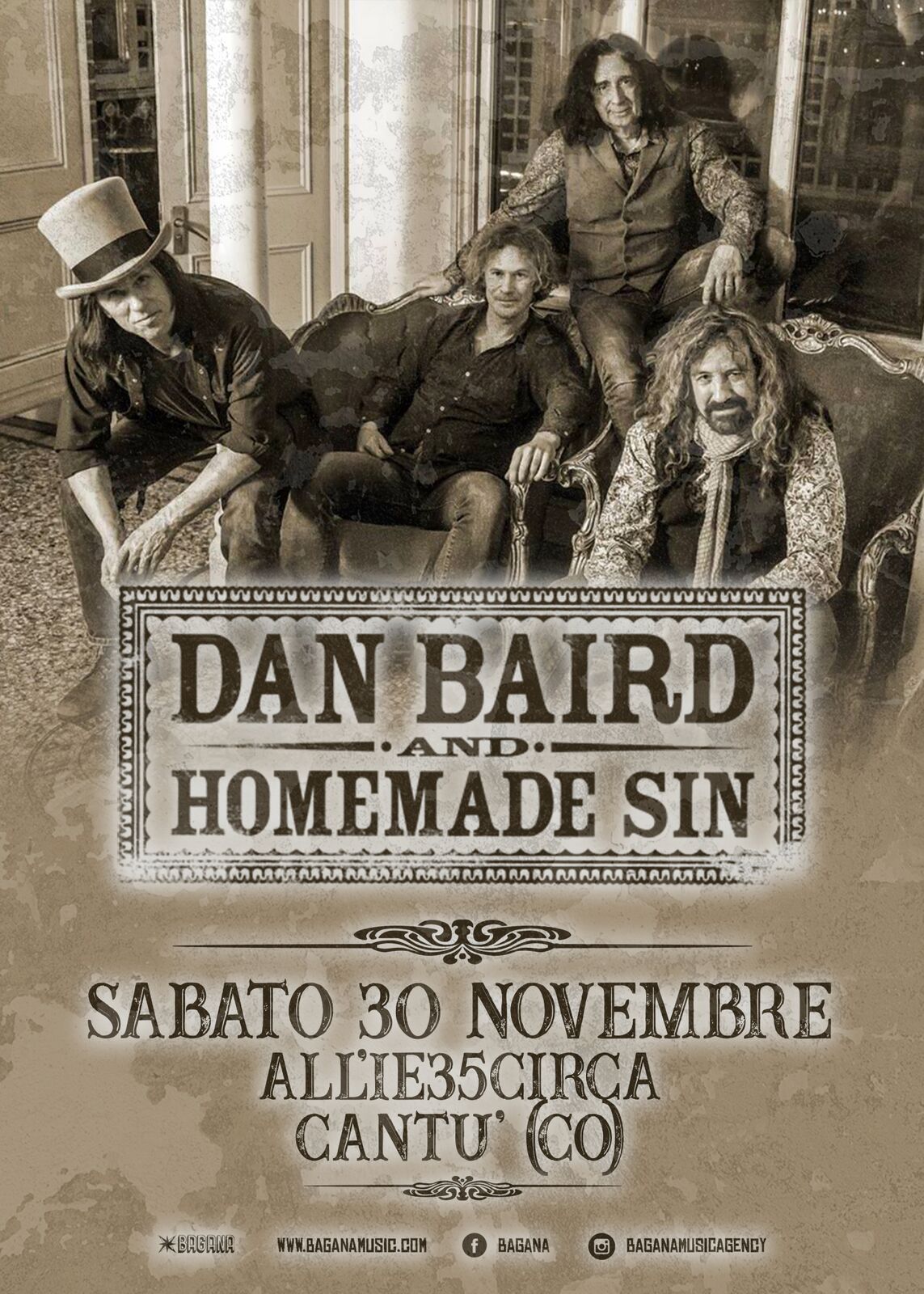 Dan Baird And Homemade Sin 30 Novembre 2019Cantù