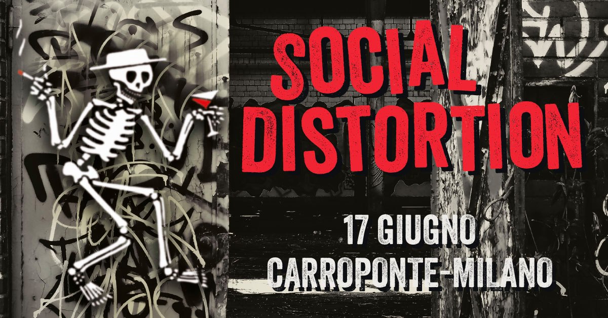 Social Distortion a Milano: A Carroponte l'esclusiva tappa del tour 2020