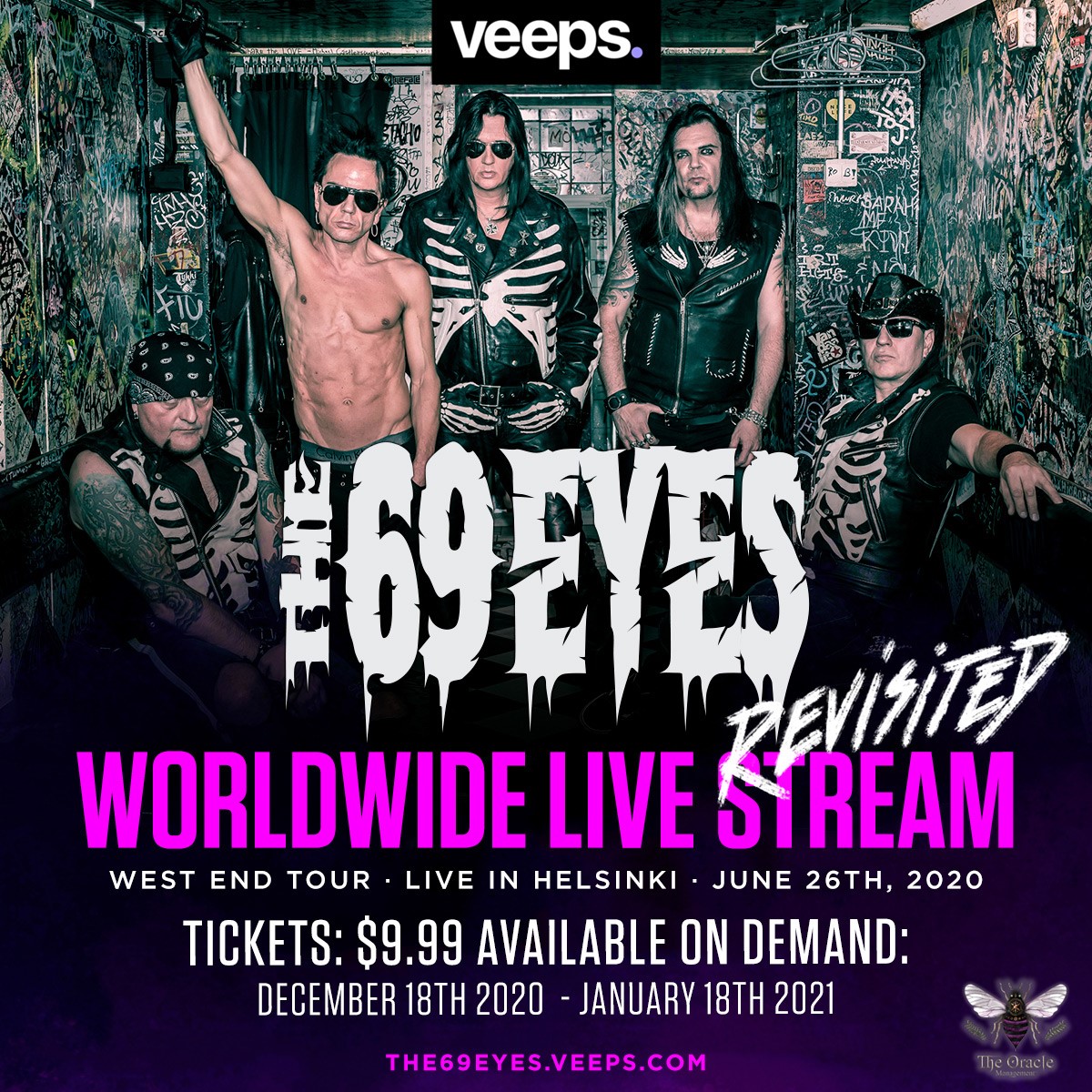 The 69 Eyes: disponibile il "Worldwide Live Stream Revisited"