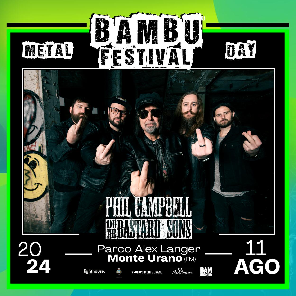 Phil Campbell & The Bastard Sons aggiunti alla line-up del BAMBU Festival